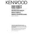 KENWOOD KAC-X201T Owner's Manual cover photo