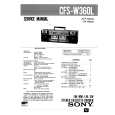 SONY CFSW360L Service Manual cover photo