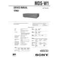 SONY MDSW1 Service Manual cover photo