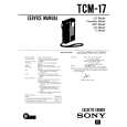 SONY TCM17 Service Manual cover photo