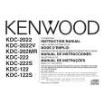 KENWOOD KDC122 Owner's Manual cover photo