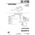 SONY DC-V700 Service Manual cover photo