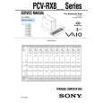 SONY PCVRX8 Service Manual cover photo