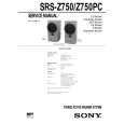 SONY SRSZ750 Service Manual cover photo