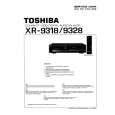 TOSHIBA XR9318 Service Manual cover photo