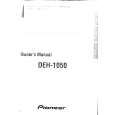 PIONEER DEH1050 Owner's Manual cover photo