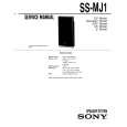 SONY SSMJ1 Service Manual cover photo