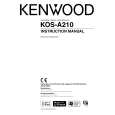 KENWOOD KOS-A210 Owner's Manual cover photo