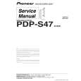 PIONEER PDP-S47 Service Manual cover photo