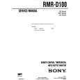 SONY RMRD100 Service Manual cover photo