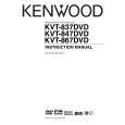 KENWOOD KVT-837DVD Owner's Manual cover photo