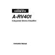 ONKYO A-RV401 Owner's Manual cover photo