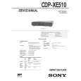 SONY CDPXE510 Owner's Manual cover photo