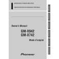 PIONEER GM-X942 Owner's Manual cover photo