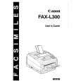 CANON FAXL300 Owner's Manual cover photo