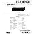 SONY XR-1300 Service Manual cover photo