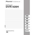 PIONEER DVR-420H-S Owner's Manual cover photo