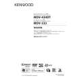 KENWOOD MDV-333 Owner's Manual cover photo