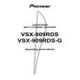 PIONEER VSX-909RDS-G/HY Owner's Manual cover photo