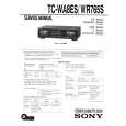 SONY TCWR765S Service Manual cover photo