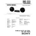 SONY XRS-333 Service Manual cover photo