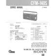SONY CFM140S Service Manual cover photo