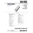 SONY NWMS9 Service Manual cover photo