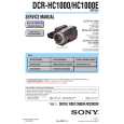 SONY DCRHC1000 Service Manual cover photo
