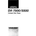 ONKYO DX7500 Owner's Manual cover photo