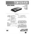 SONY TCM828 Service Manual cover photo