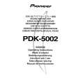 PIONEER PDK-5002 Owner's Manual cover photo