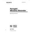 SONY MZR55 Owner's Manual cover photo