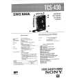 SONY TCS430 Service Manual cover photo