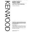 KENWOOD KEC301 Owner's Manual cover photo