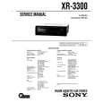 SONY XR3300 Service Manual cover photo