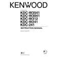 KENWOOD KDC-W3541 Owner's Manual cover photo