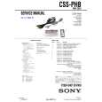 SONY CSSPHB Service Manual cover photo