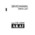 AKAI AM-2200 Service Manual cover photo