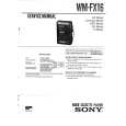 SONY WMFX16 Service Manual cover photo