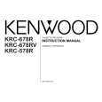 KENWOOD KRC-678R Owner's Manual cover photo