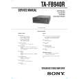 SONY TAFB940R Service Manual cover photo