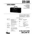 SONY CFD-560 Service Manual cover photo