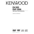 KENWOOD XD-DV502 Owner's Manual cover photo