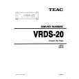 TEAC VRDS-20 Service Manual cover photo