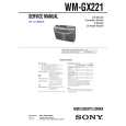 SONY WMGX221 Service Manual cover photo