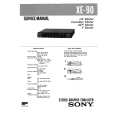 SONY XE90 Service Manual cover photo