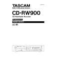 TEAC CD-RW900 Owner's Manual cover photo