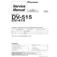 PIONEER DV-515 Service Manual cover photo