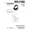 SONY MDRIF4000 Service Manual cover photo