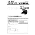 AIWA LX100 Service Manual cover photo